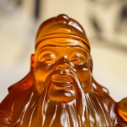 水琉璃福禄寿 Three Auspicious Lucky Star Gods (Liquid Glazed Glass)