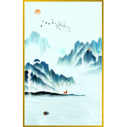 风水画 FSH30：云雾千山