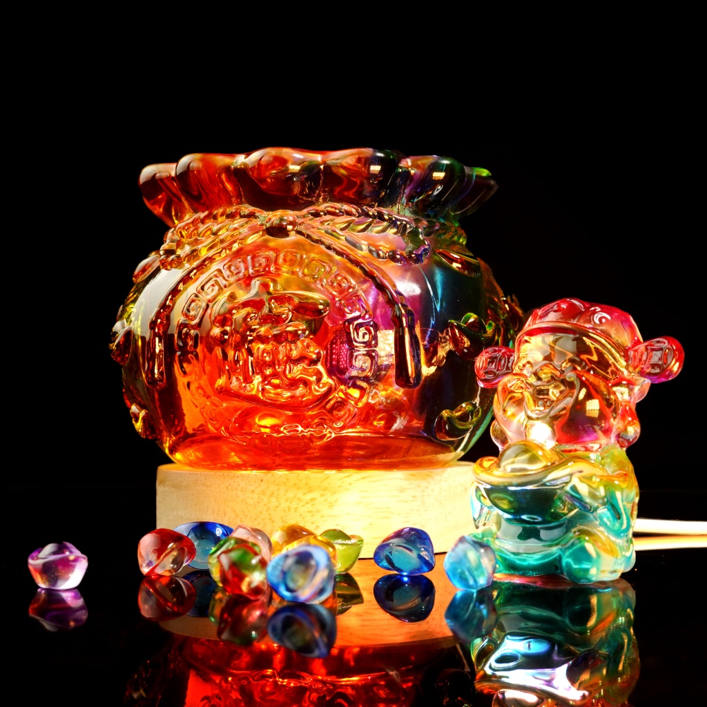 七彩财禄聚宝盆COLORFUL FORTUNE TREASURE BOWL