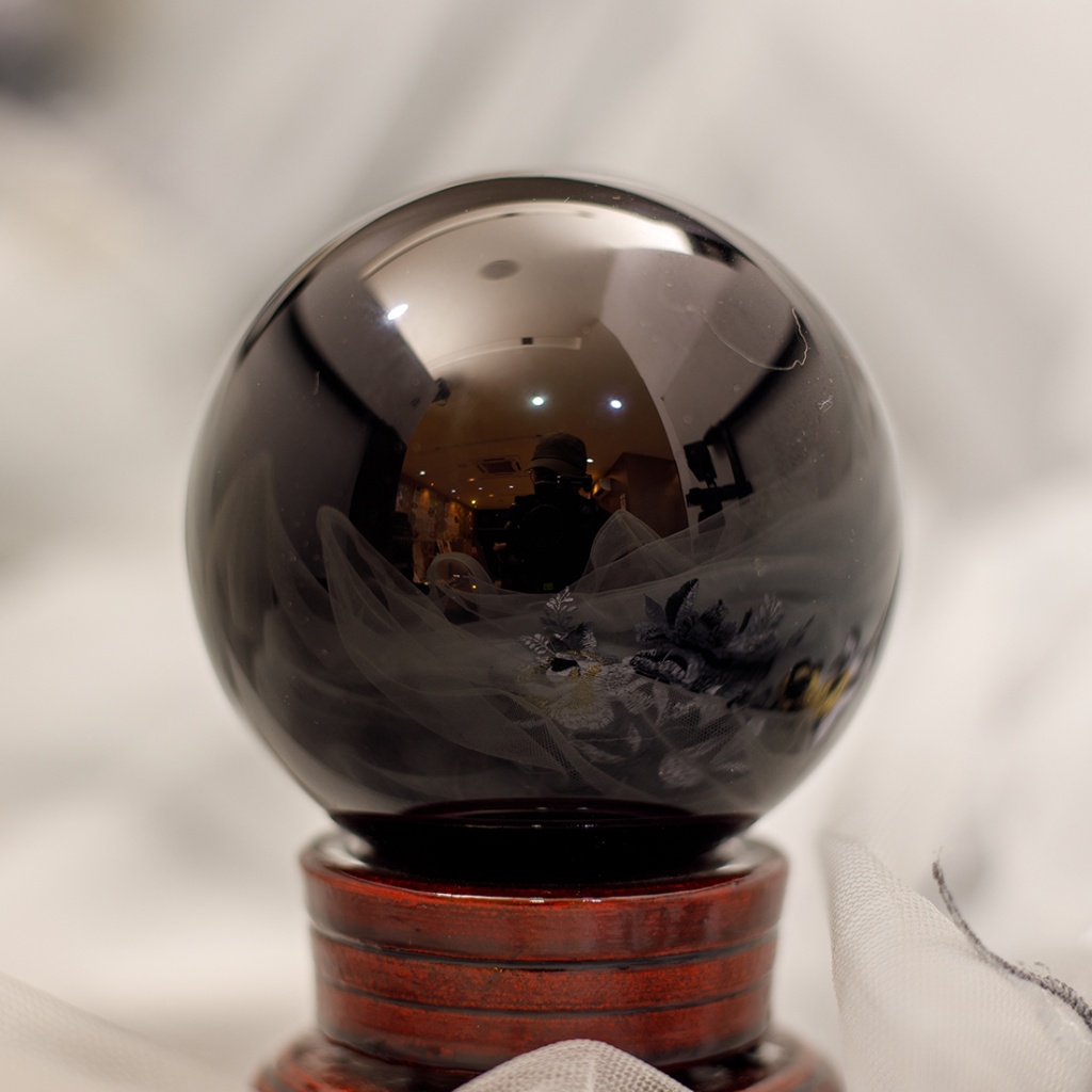 黑曜石水晶球Obsidian Ball 6.5cm