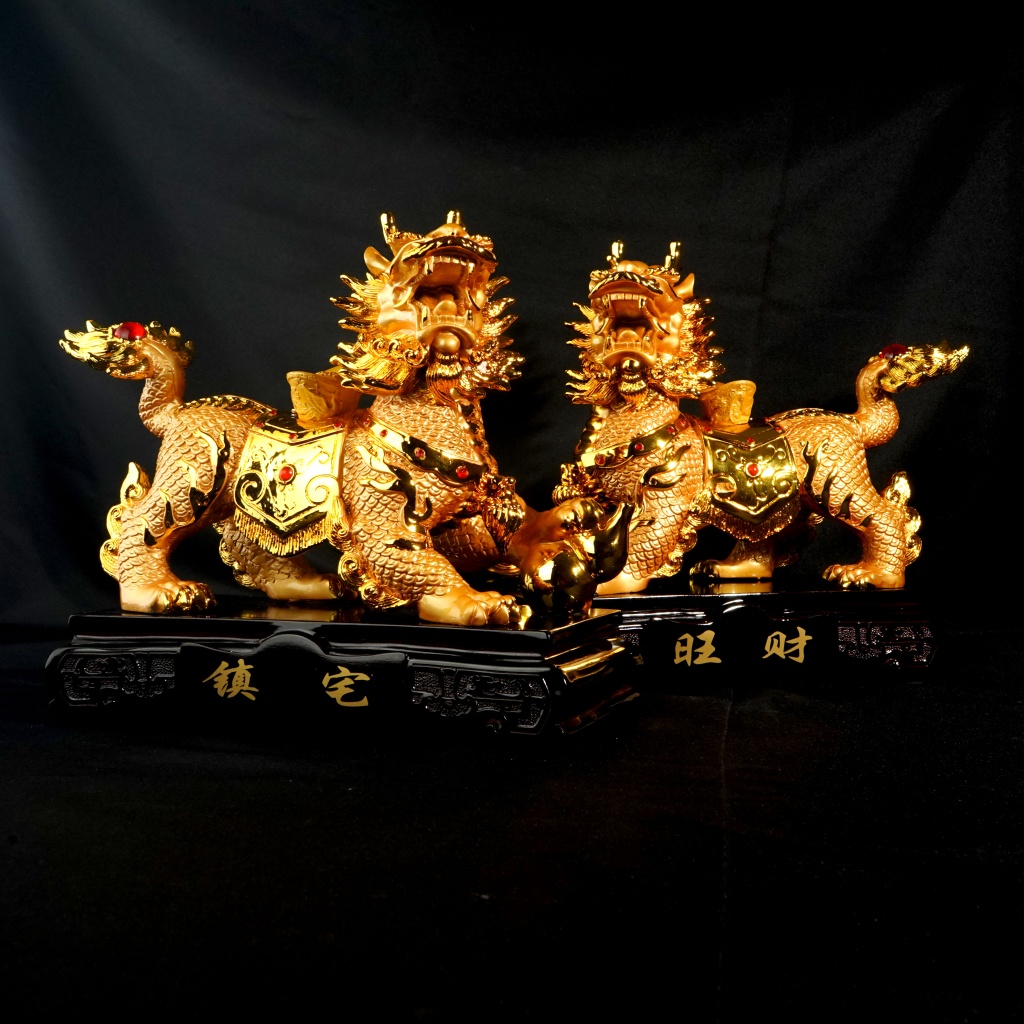 镇宅旺财金麒麟Feng Shui Prosperous Wealth Golden Kirin