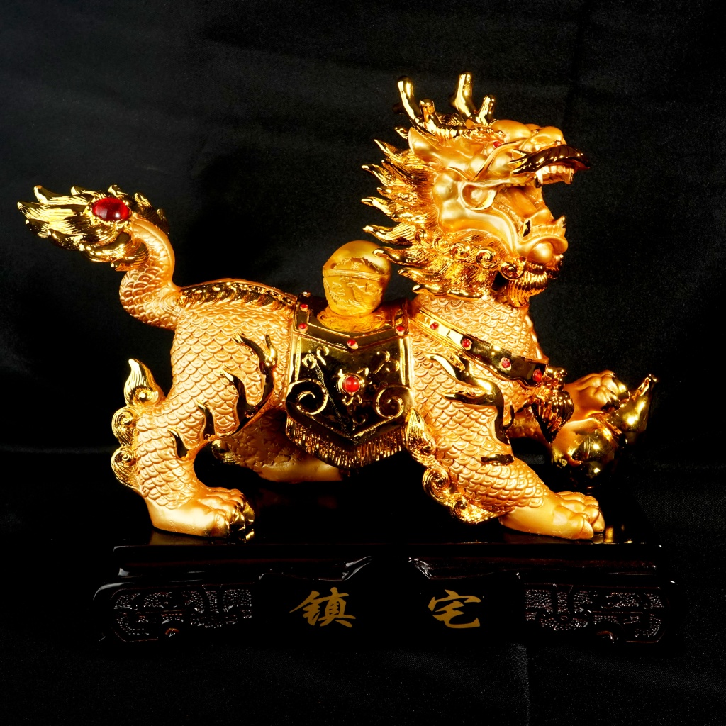 镇宅旺财金麒麟Feng Shui Prosperous Wealth Golden Kirin